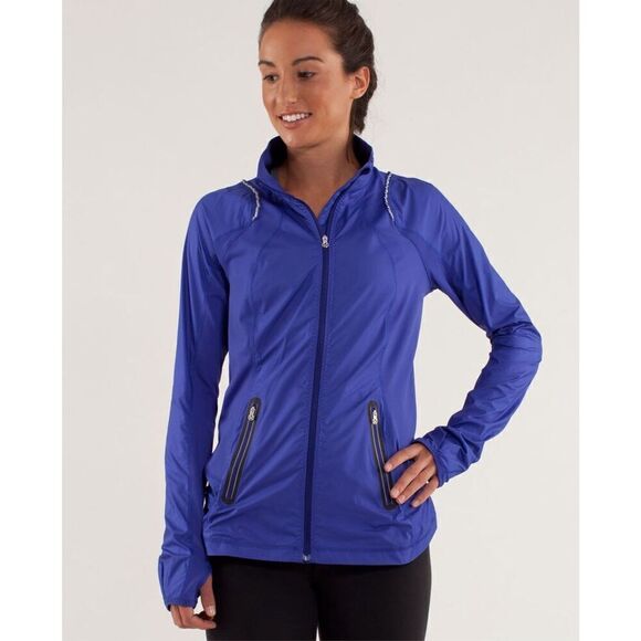 Lululemon Run: Nothin' But Run Jacket Pigment Blue size 10 - Picture 1 of 9